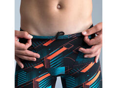 Boxeri tip jammer FITIB Negru-Turcoaz Băieți  - 161-172cm14-15A