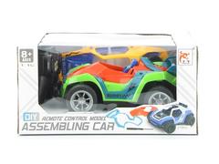 Masina curse+carcasa cu R/C, 1:16, Multicolor