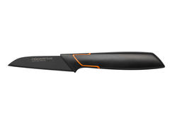 Cutit pentru curatat Fiskars Edge, otel inoxidabil japonez, 8 cm, Negru