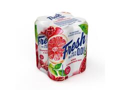 Fresh Mix Bere fara alcool cu suc rodie si grepfruit 4x500 ml