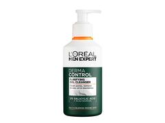 Gel De Curatare Pentru Ten Gras L'Oréal Paris Men Expert Derma Control Pentru Barbati, 2% [Acid Salicilic Si Niacinamida], Reduce Semnele Post-Acneice, 260 Ml