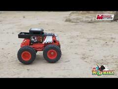 Masina cu telecomanda Hot Wheels Monster Trucks, Bone Shaker