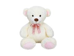 Ursulet de plus cu fundita roz, Puffy Friends, 60 cm