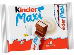 Batoane de ciocolata cu umplutura de lapte Maxi Kinder 126 g