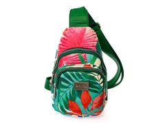 Rucsac De Dama Ella Icon Crossbody Leaf, Piele Ecologica, 27X15X6 Cm, Multicolor