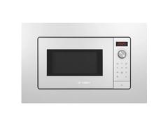 Cuptor cu microunde incorporabil BOSCH BFL623MW3, 800 W, 20L, cu 7 Functii speciale: ceas, iluminare camera, pornire rapida, timer, otel inoxidabil (Alb/Argintiu)