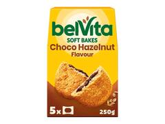 Belvita Soft Bakes Biscuiti  cu cereale, cu crema cu arome de alune si ciocolata 250g