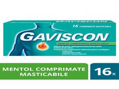 Gaviscon Mentol, 16 comprimate masticabile, Reckitt Benckiser Healthcare