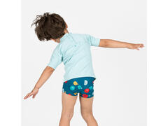 Boxeri de baie înot Titou Plouf Bleumarin Bebeluși/Copii