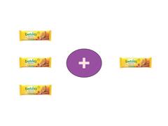 Belvita Biscuiti cu cereale, miere, alune si bucatele de ciocolata 50g, 4 la pret de 3