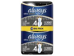 Always Ultra Secure Night absorbante igienice 12 buc