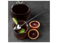 Pai reutilizabil cu lingurita - Heart Spoon Straw