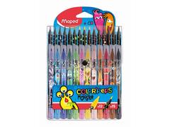 Set coloriaj Maped Color'Peps Monsters cu 15 creioane colorate si 12 carioci