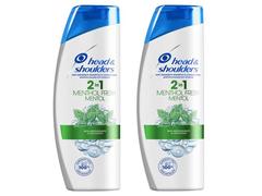 Pachet 2 x Sampon anti-matreata Head & Shoulders Menthol Fresh 2-in-1, 400 ML