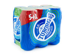 BERE TUBORG 0% 6X0.5L(5+1)