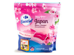 Detergent automat capsule 2in1 Japan Carrefour Essential 18x24.5 ML