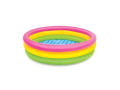 Piscina gonflabila Sunset pentru copii Intex, +2 ani, 25 x 114 cm, vinil, Multicolor