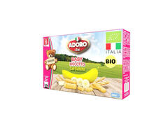 Biscuiti BIO pentru copii peste 6 luni cu banane si cereale Adoro, 2 x 125g