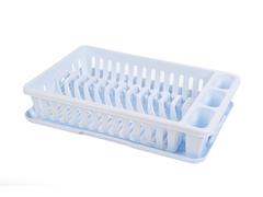 Uscator vesela cu tava alb, 8x42x26,5 cm, plastic