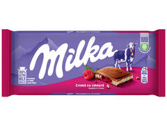 Milka Ciocolata Crema Cu Zmeura 100G
