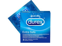 Prezervative Extra Safe, 3 bucati, Durex