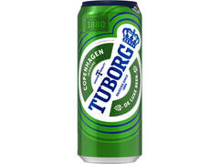 Bere blonda Tuborg, doza, 0.5L