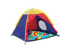 Cort magic tip dome cu 50 de bile Carrefour, 100% poliester, Multicolor