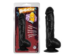 Dildo Negru Ultra Realistic, Rubicon, 23 cm x 4.1 cm