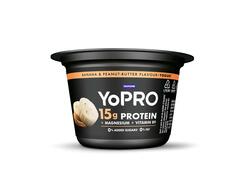 Yopro, Produs Lactat Fermentat Cu 15G Proteine, Cu Banane si Gust De Unt De Arahide, Cu indulcitori 0,1% Grasime, Fara Zahar Adaugat*, 160G
*Contine Zaharuri Prezente in Mod Natural