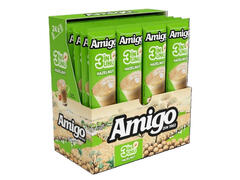Cafea instant 3 in 1 cu aroma de alune de padure Amigo, 24 x 13 g