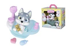 Jucarie interactiva husky in baie Simba Pamper Petz, Multicolor