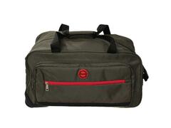 Geanta Voiaj Tip Troler Ella Icon Shadow, Material Textil, 3 Compartimente, 2 Roti, Verde