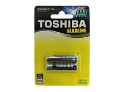 Set 2 baterii alcaline Toshiba, R3, Blu Line, AAA