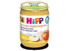 Piure de fructe, cereale si orez Hipp ECO 190g