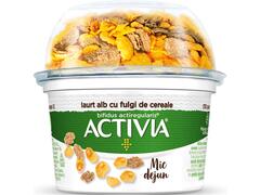 Iaurt clasic cu fulgi de cereale Mic Dejun Activia 3.3 % grasime 168 g Danone