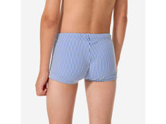 Boxeri de baie înot texturați Fiti dungi Albastru Băieți - 103-112cm 4-5A