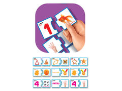Puzzle Smile Games, Sa invatam numere, culori si forme, 60 piese