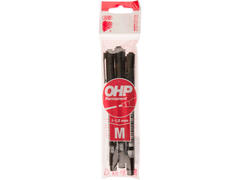 Ico Top OHP marker permanent M negru 3buc