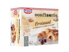 Croissant cu umplutura de ciocolata si visine, 4x90g