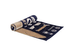 Prosop de plajă L 145 x 85 cm Albastru