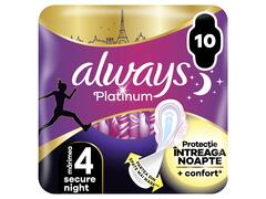 Absorbante Platinum Secure Night 10 bucati Always