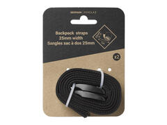 2 Chingi de Strângere 25 mm X 1 m Negru