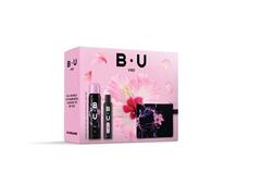 Set cadou B.U VIBE: Apa de toaleta 50ml + Deodorant spray pentru corp 150ml + geanta cosmetice