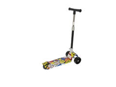 Trotineta cu 3 roti Silvis Teens pentru copii, 85 cm, roz