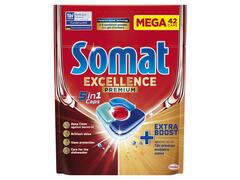 Detergent capsule pentru masina de spalat vase Somat Excellence 5in1, 42 spalari
