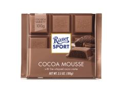 Ciocolata cu cacao mousse si spuma de cacao Ritter, 100 g