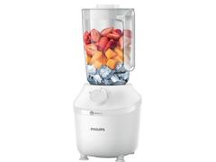 Blender Philips HR2041/00, Sistem ProBlend, capacitate maxima 1.9L, capacitate efectiva 1L, 1 viteza + buton Pulse, picioare antivibratie, Alb