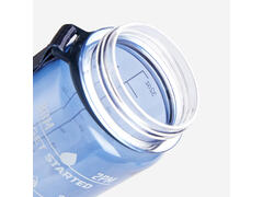 Bidon de fitness motivational 1 litru -  albastru