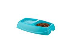 Castron dublu 4Dog Deluxe, Albastru