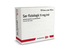 ANTIBIOTICE IASI SER FIZIOLOGIC 9MG/ML 10FIOLE X 10ML